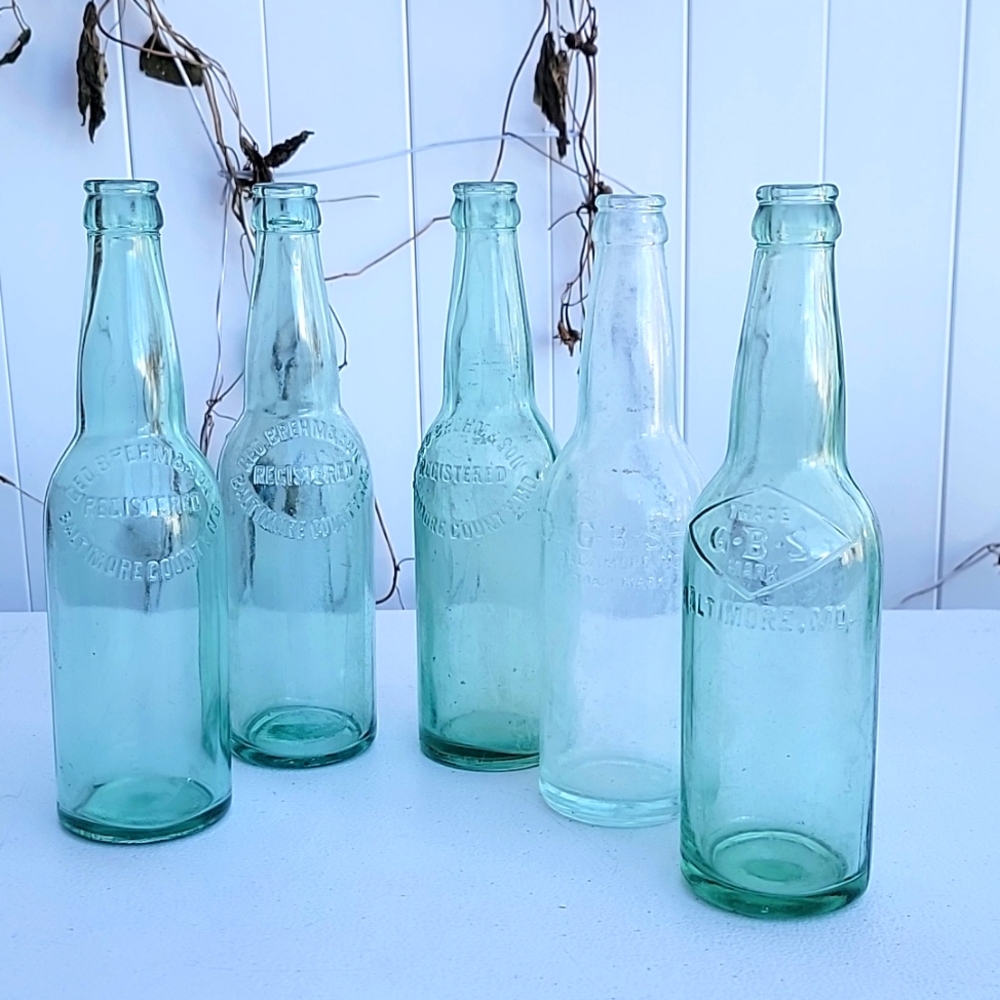 Lot of 5 Vintage Collectibles GBS Baltimore Bottles